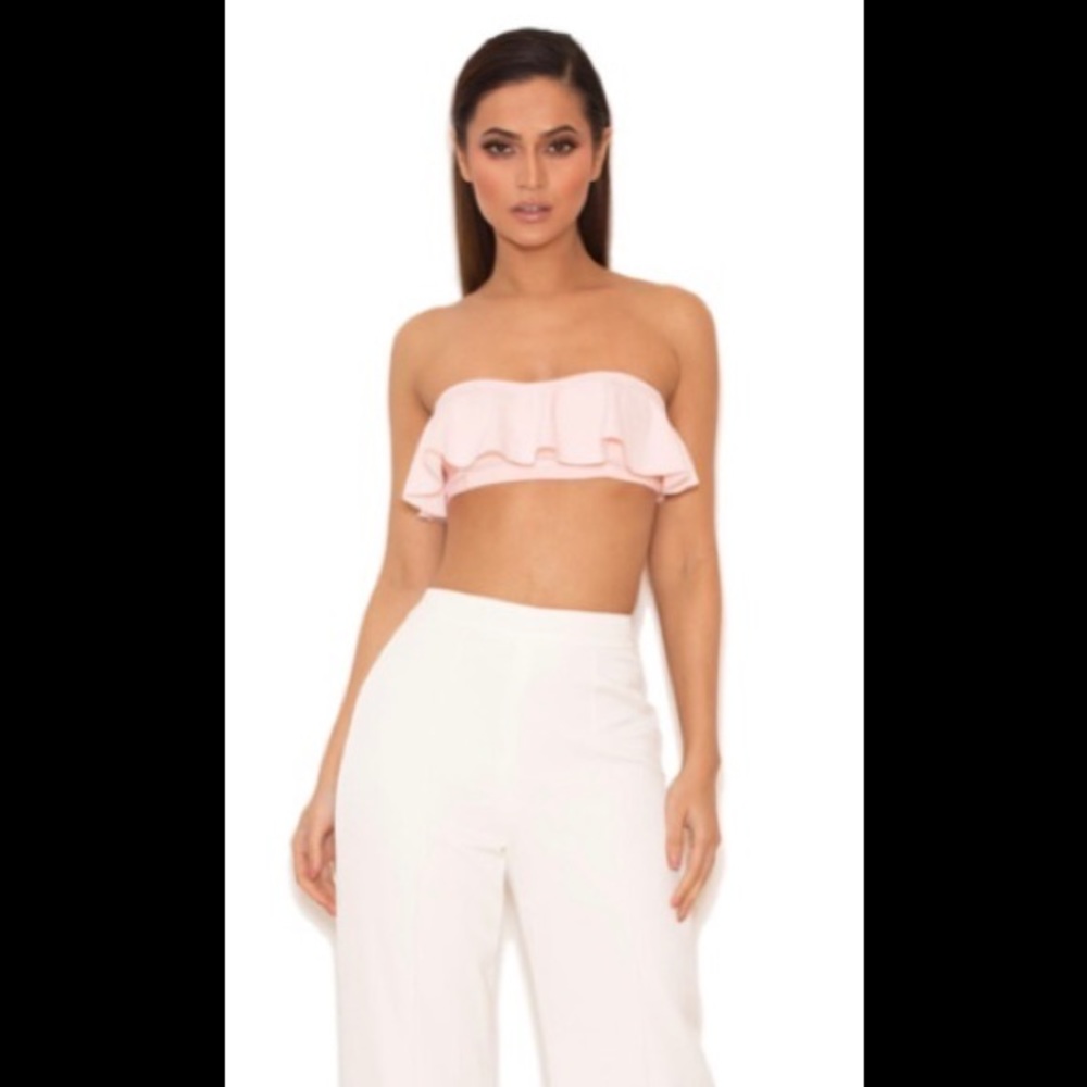 House of CB
PALE PINK DRAPED BANDEAU